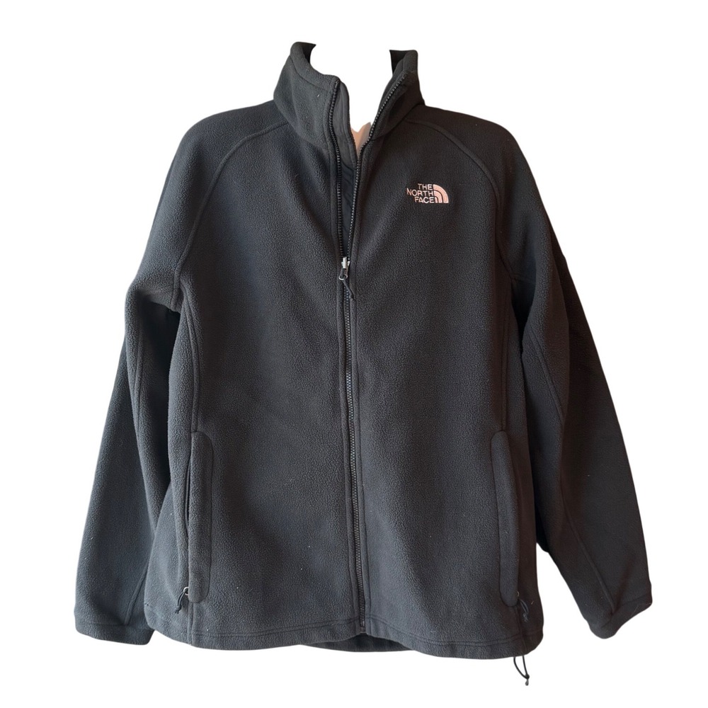 The North Face Men's Size X-Large Fleece Jacket Black Full Zip Outdoor Hiking